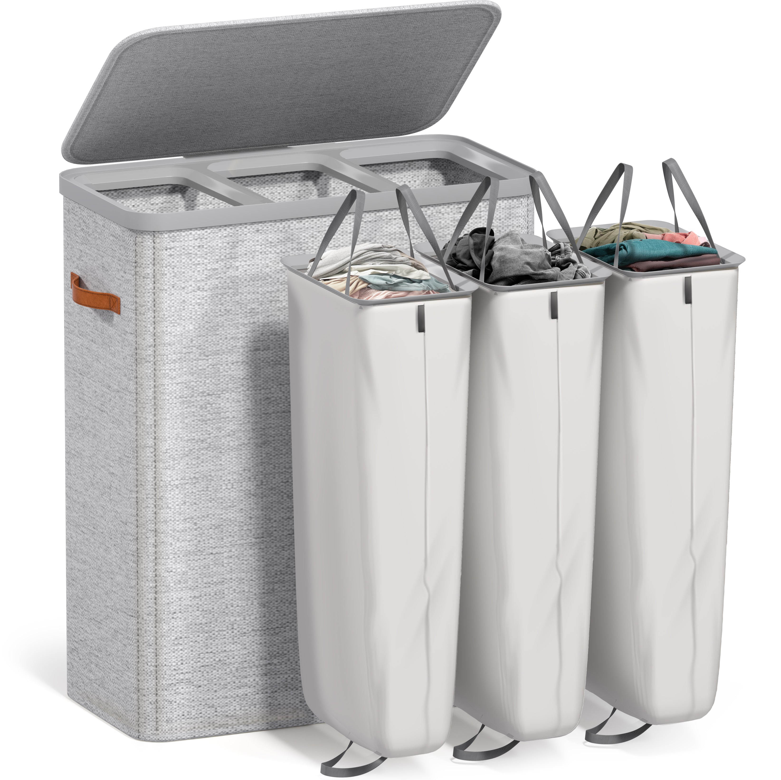 Collapsible Laundry Hamper with Lid - Sorbus Home