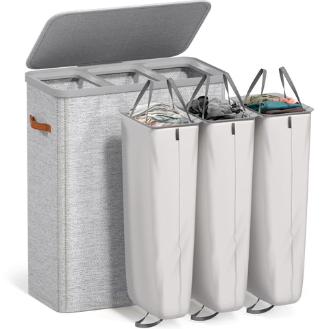 Collapsible Laundry Hamper with Lid - Sorbus Home