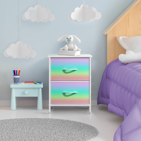2 Drawer Display Nightstand