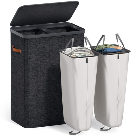 Collapsible Laundry Hamper with Lid - Sorbus Home