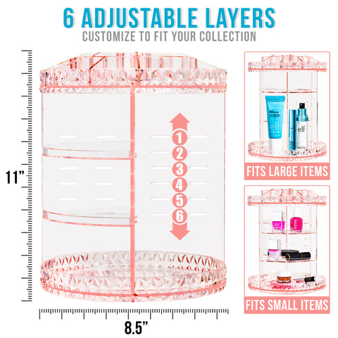 360° Makeup Organizer Carousel