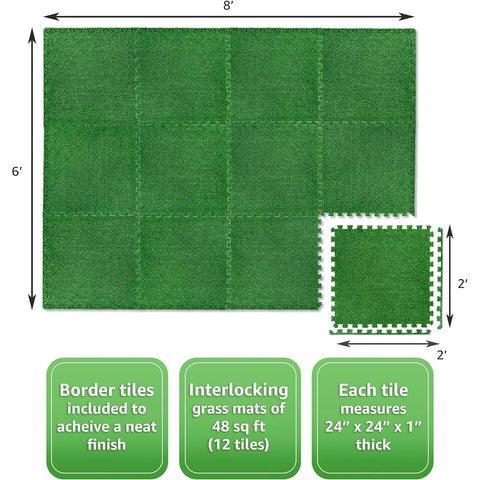 Floor Grass Mat Interlocking Set