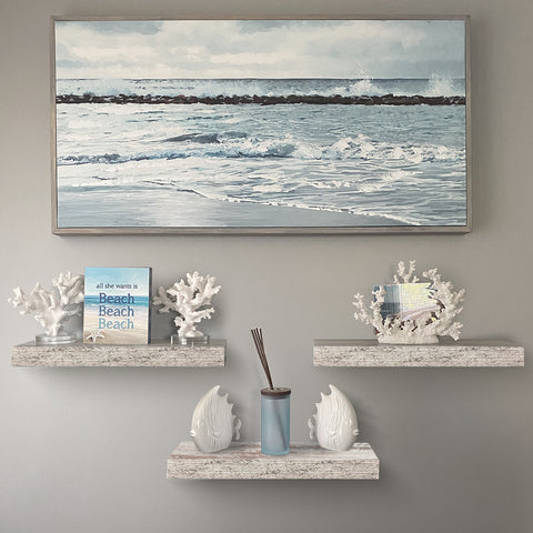 Coastal Rectangle Floating Shelves (3 Pack)