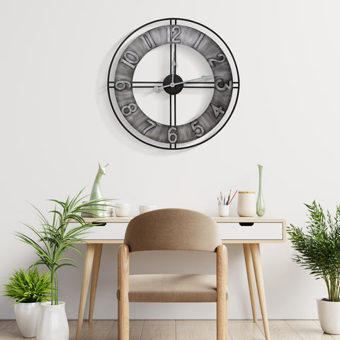 24" Distressed Wall Clock (Numeral)