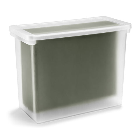 Plastic File Crate with Lid