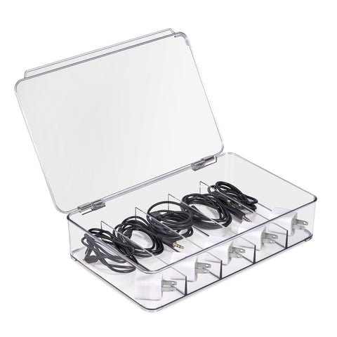 Cable Organizer Storage Boxes with Lid