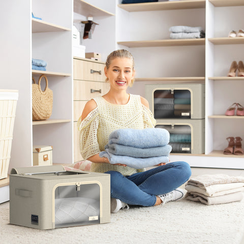 Storage bins with Window (Packs, Medium)