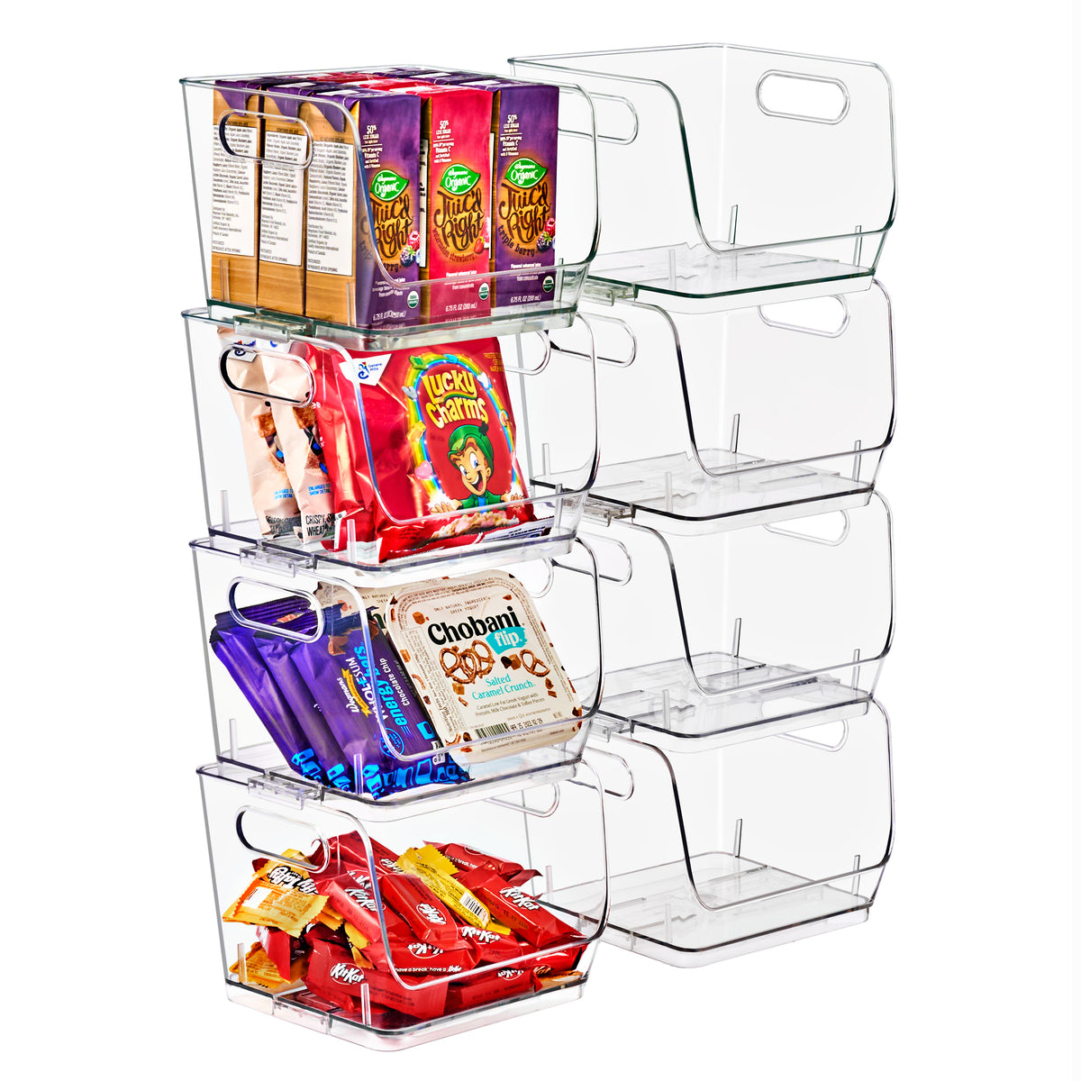 Open Front Storage Bins Square
