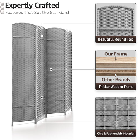 Room Divider Screen Panels (8-6-4 Panel)