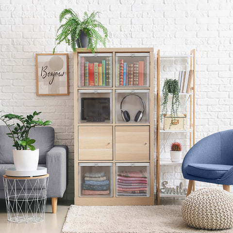 Clear Storage Cube with Zipper & Carry Handles - Sorbus Home