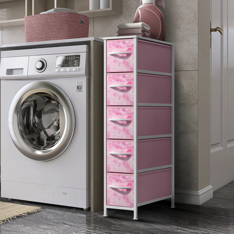 5 Drawer Narrow Storage Tower