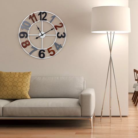 24â€ Wall Clock (Wood Numbers)