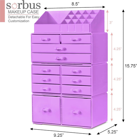 Stackable Makeup Organizer (12 Drawer)