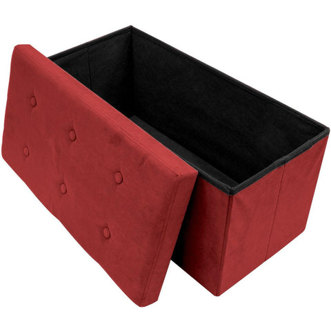 Faux Suede Storage Bench (Medium)