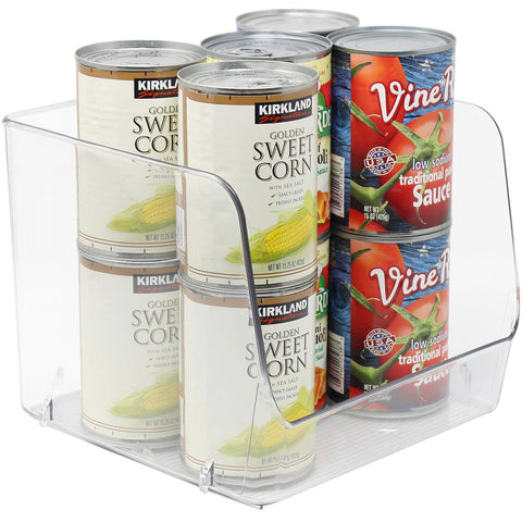 Clear Open Storage Bins (4 Pack)