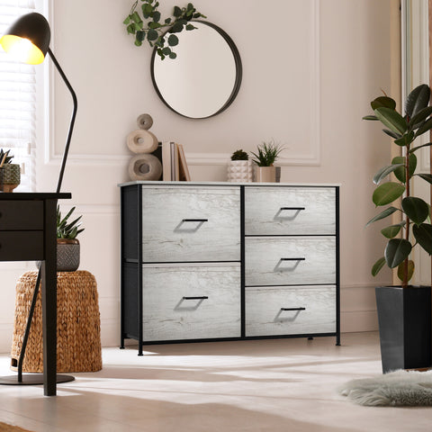 5 Drawer Dresser Nightstand