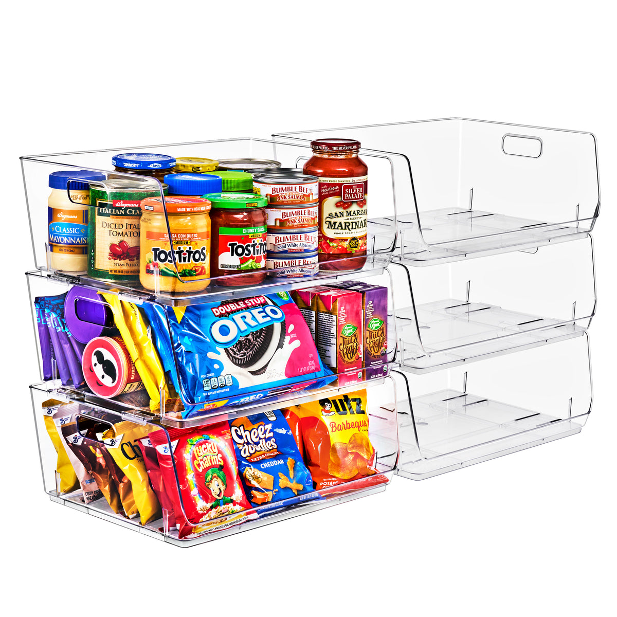 Open Front Bins Set