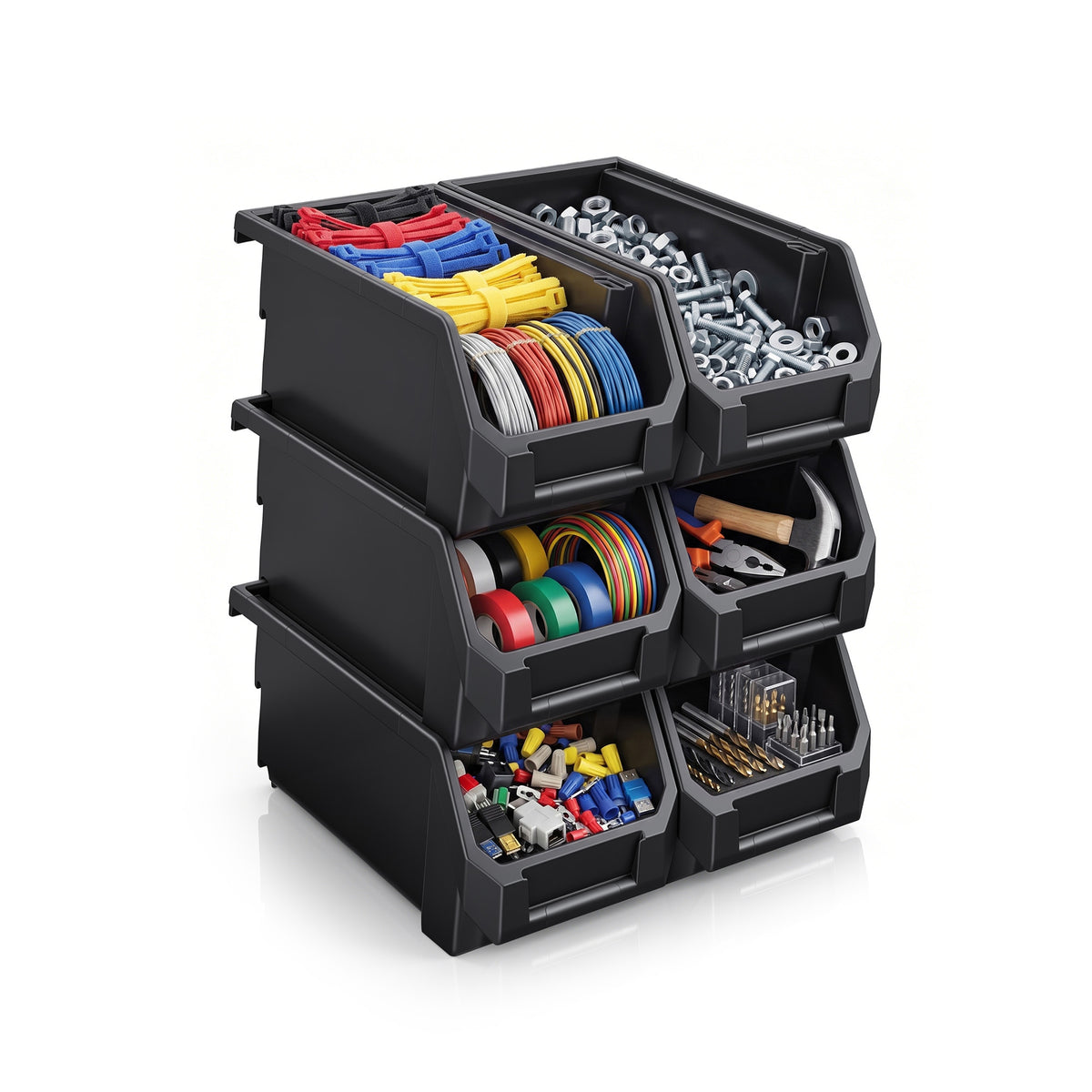Open Front Garage Storage Bin (Medium)