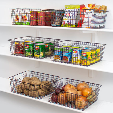 Iron Storage Basket (4 Pack)