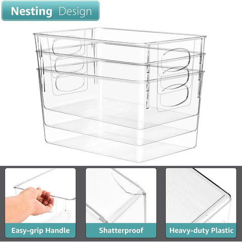 Storage Bins with Handles (Large)