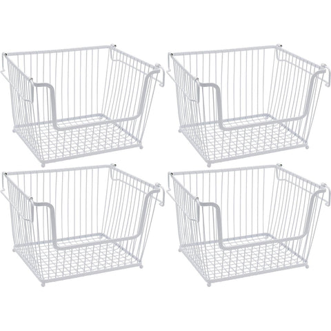 Storage basket with handle (4 Pack)