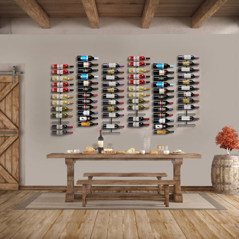 6-Tier Bottle Wall Mounted Wine Rack