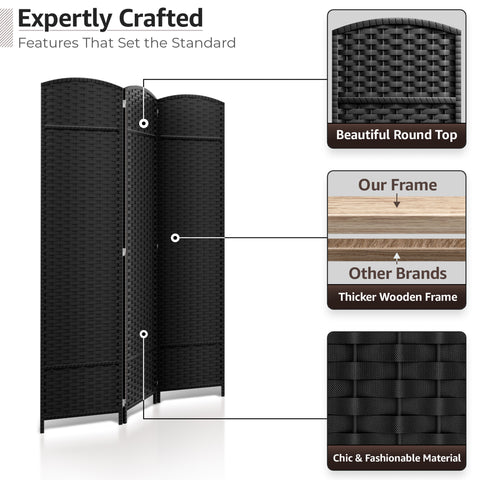 Panel Room Divider (Double Hinged)