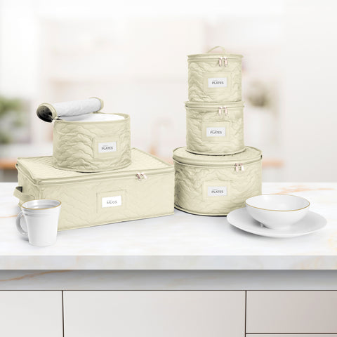 Dinnerware Storage Set Serves 12 (5 Pack)