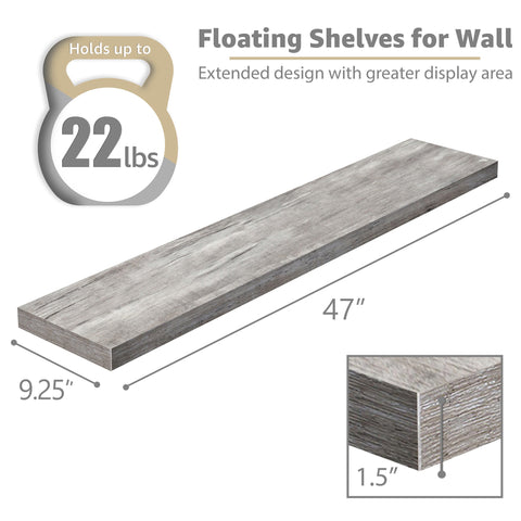 Extra Long Floating Shelves (Set of 2)