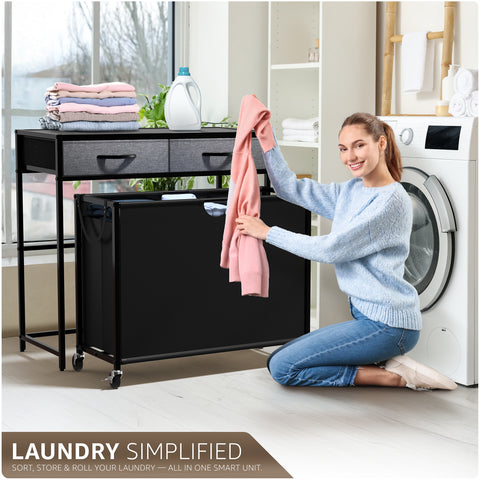 Pull-Out Laundry Hamper with Wheels