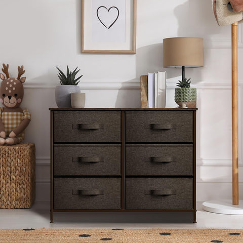 6 Drawer Dresser (Wood Top)