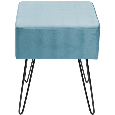 Velvet Footrest Stool (Square)