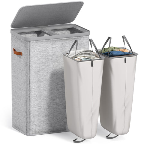 Collapsible Laundry Hamper with Lid - Sorbus Home