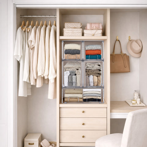 Stackable Pull-Out Drawer Bins