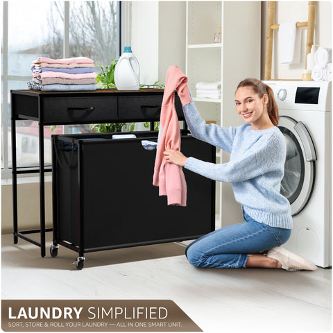 Pull-Out Laundry Hamper with Wheels