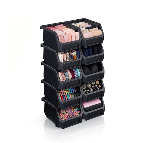 Extra Small Open Front Stackable Clothing Storage Bin