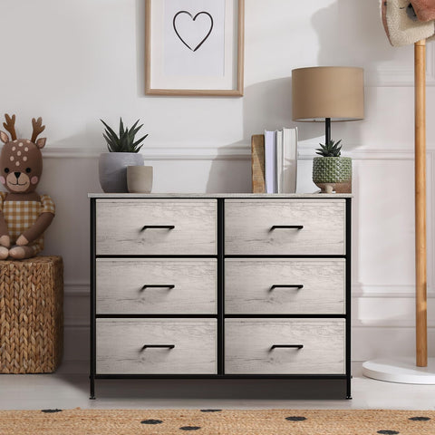 6 Drawer Dresser (Wood Top)