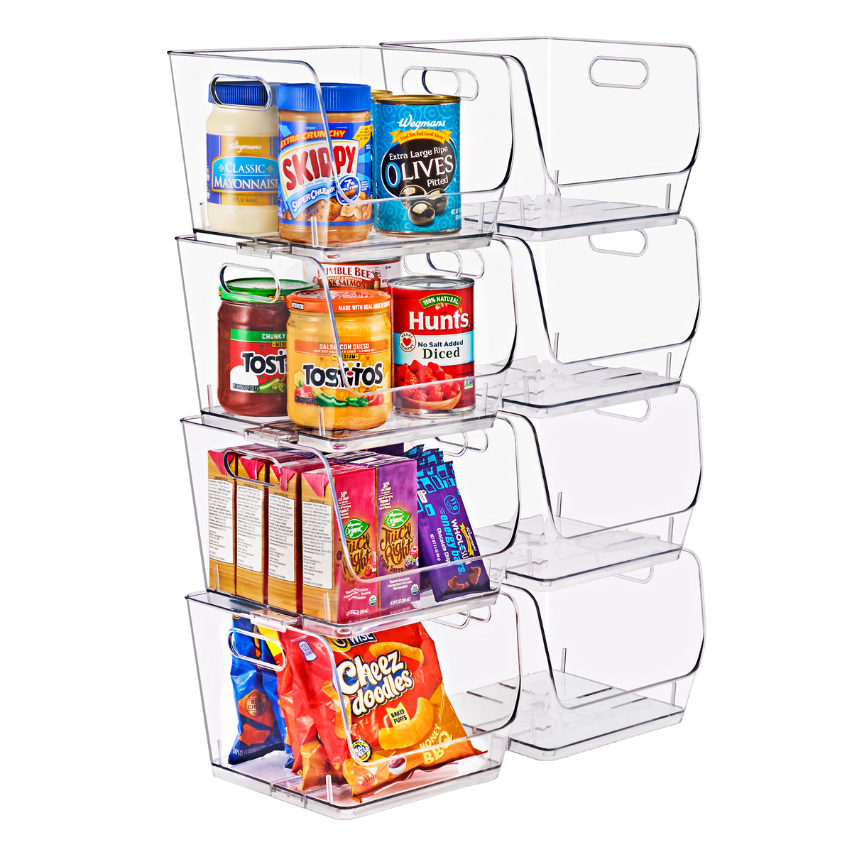 Open Front Storage Bins Square