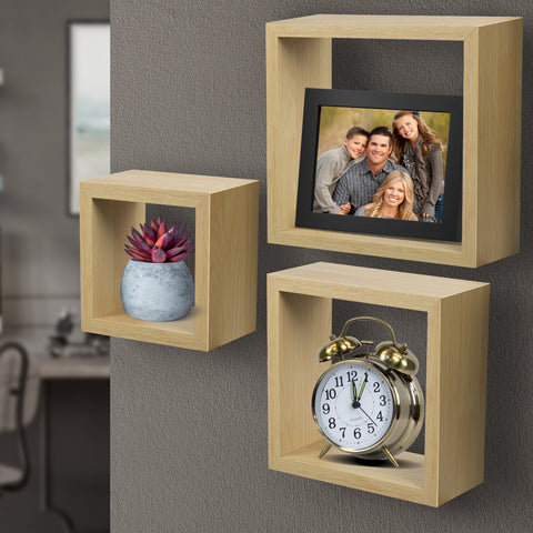 Square Floating Shelf (Set of 3)