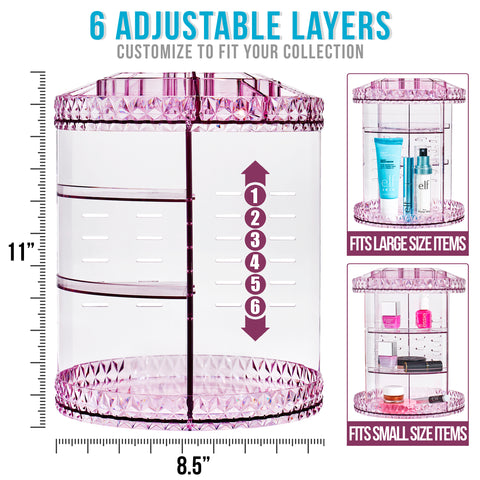 360° Makeup Organizer Carousel