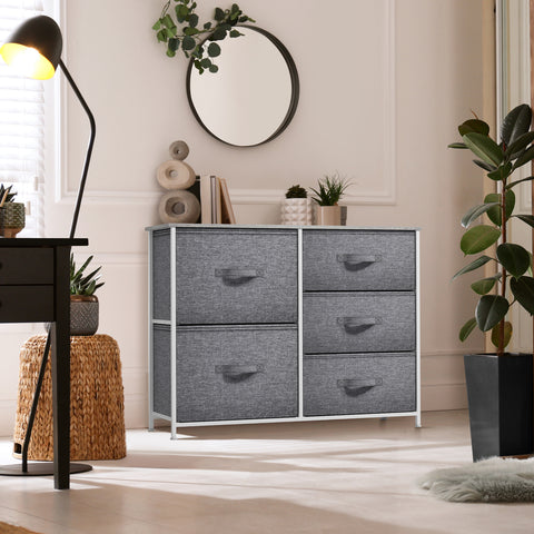 5 Drawer Dresser Nightstand