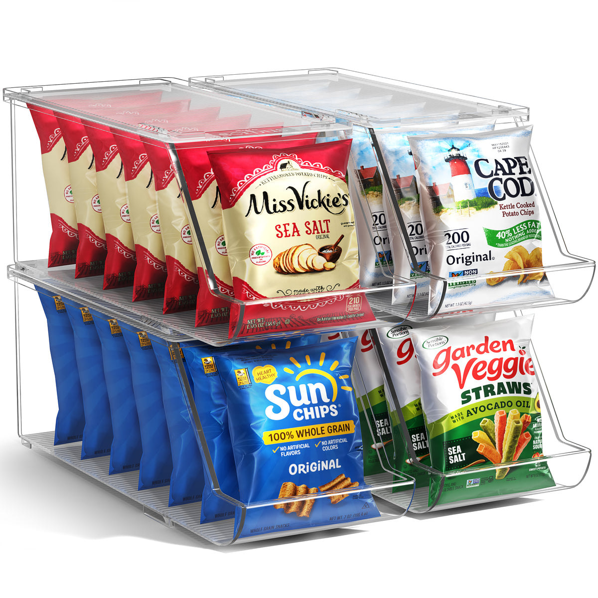 Open Front Snack Bins