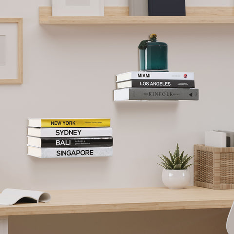 Invisible Floating Bookshelves