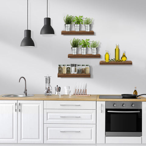 Wall Mounted Bookshelf (4 Pack)