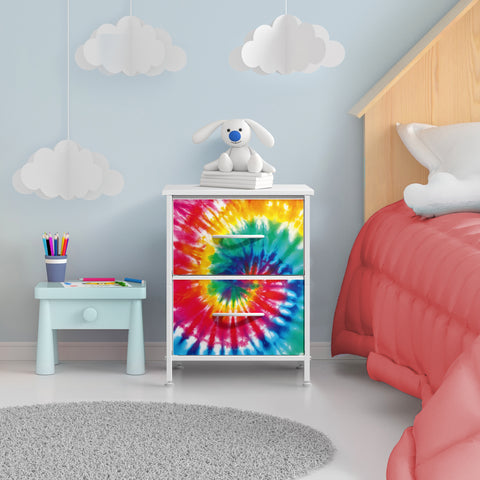 2 Drawer Display Nightstand