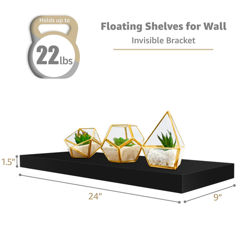 24" Floating Shelves (4 Pk)