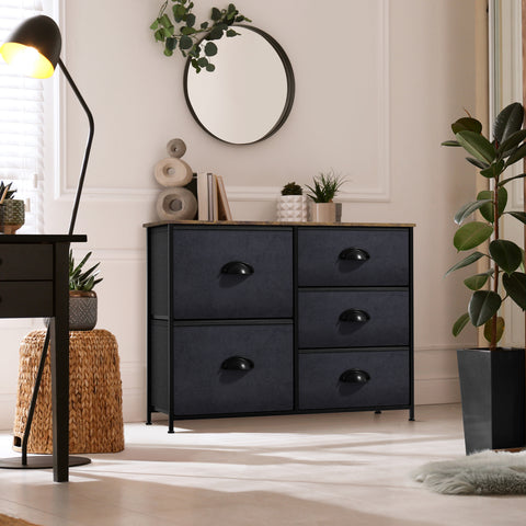 5 Drawer Dresser Nightstand