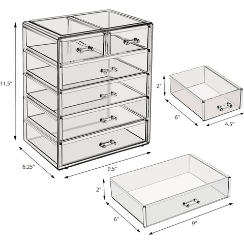 Makeup Organizer Drawer Set (6 Drawer)