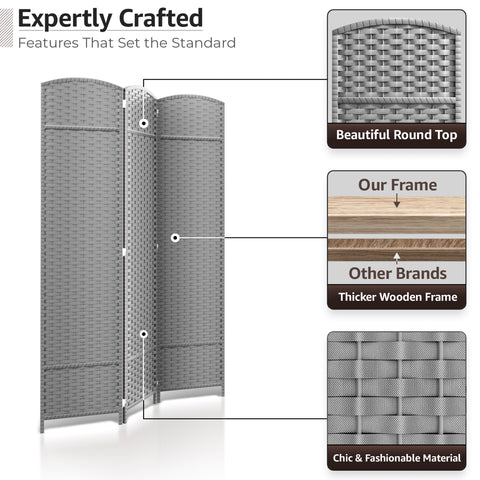 Panel Room Divider (Double Hinged)