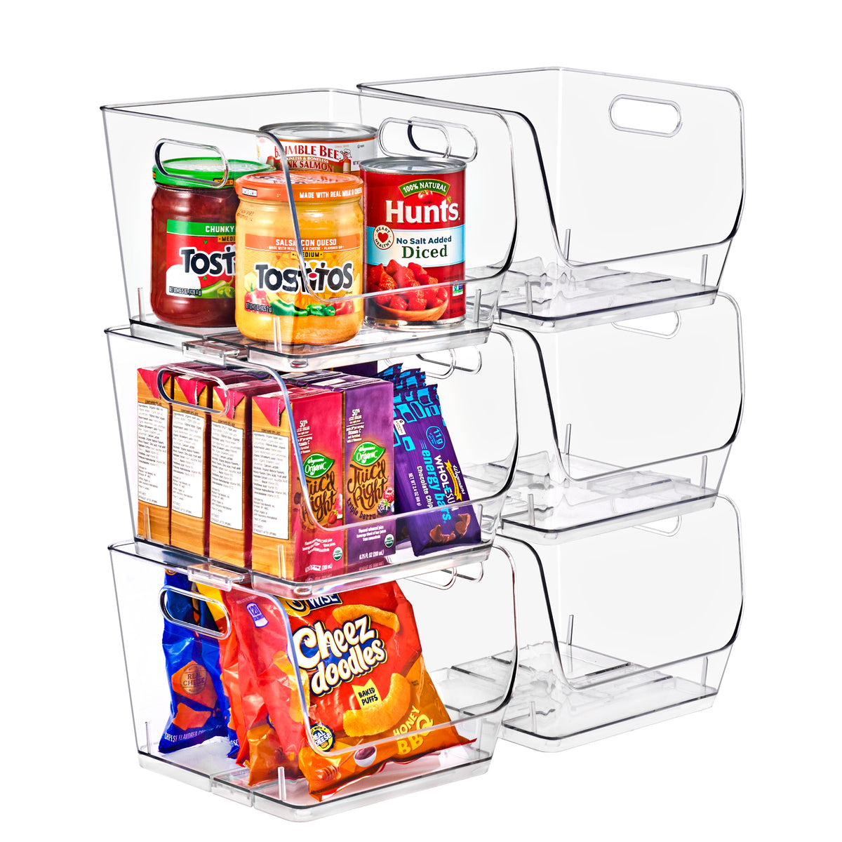 Open Front Storage Bins Square